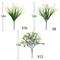 36 Pcs Artificial Flowers for Outdoor, UV Resistant Outdoor Fake Plants Faux Plastic Flowers Shrubs for Outside Garden Patio Porch Window Box Spring Summer Decor (Mixed White)